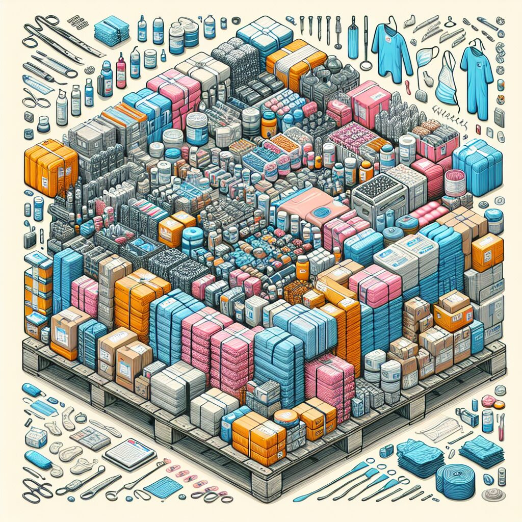 medical overstock supplies pallet
