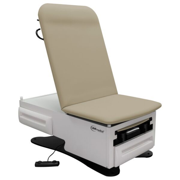 FusionONE Power Hi-Lo Manual Back Exam Chair with Foot Control & Stirrups