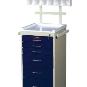 Harloff Mini Line Anesthesia Six Drawer Cart Model 3156K-ANS