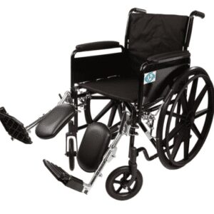 Healthline 18 Wheelchair with Padded Desk Arm & ELR K2 #HL18K2DADTELR