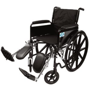 Wheelchair with Padded Full Arm & ELR K2 HL18K2FADTELR